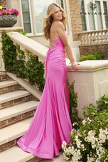 Faviana Simple Jersey Long Prom Dress 11012