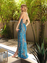 Primavera Couture Beaded Long Dress 3211