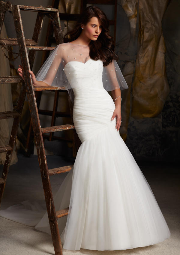 Blu Bridal by Morilee Tulle Mermaid Bridal Gown 5108