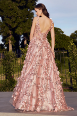LaDivine by Cinderella Divine A-line 3D Floral Dress J838
