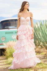 Sherri Hill Sequin Ruffle A-Line Prom Dress 55500 - B