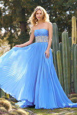 Sherri Hill Strapless Chiffon Prom Dress 55753