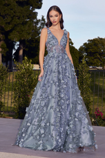 LaDivine by Cinderella Divine A-line 3D Floral Dress J838