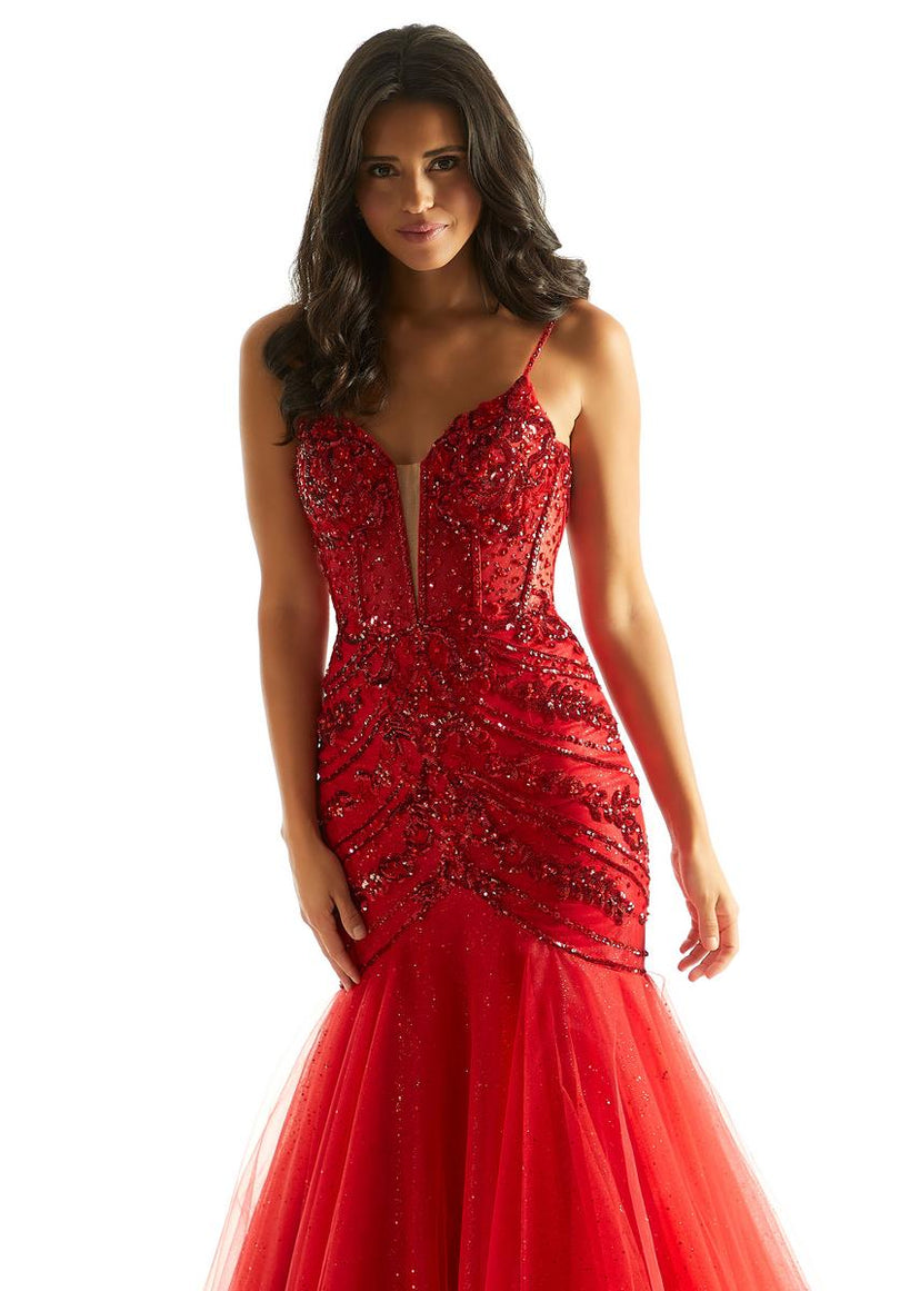 Morilee Beaded Mermaid Prom Dress 49014