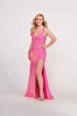 Ellie Wilde Long Sequin Prom Dress EW34021