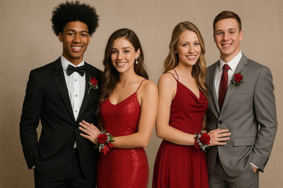 prom dress and tux color combinations Match the Dress: Prom Suit & Tux Color Combos for Photos