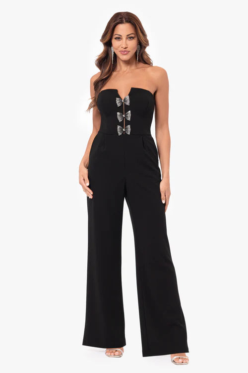 Betsy & Adam "Melinda" Embellished Bow Jumpsuit A26617