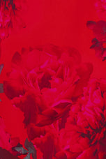 Betsy and Adam "Carly" Floral Chiffon Halter Tie Neck Dress A26926