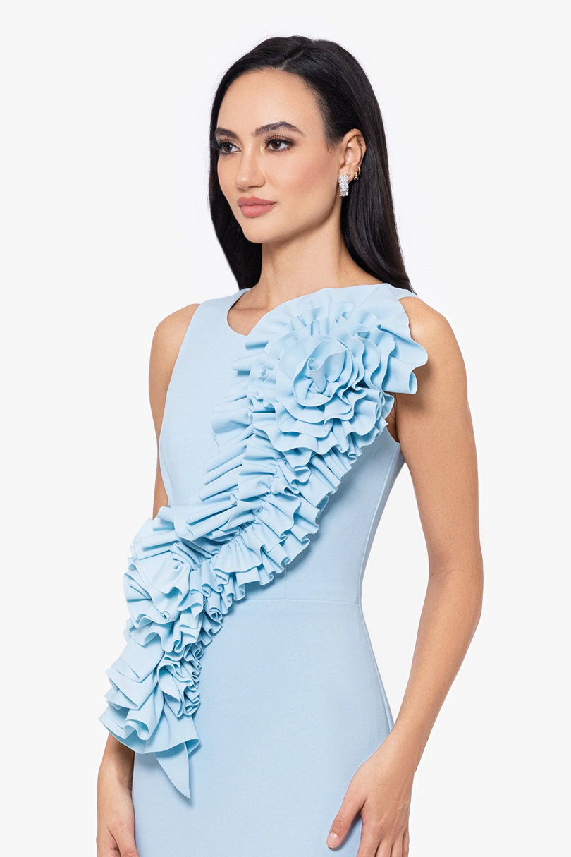 Betsy and Adam "Cece" 3D Flower Dress A26478 Betsy and Adam "Cece" 3D Flower Dress A26478