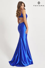 Faviana Cut Out Long Fitted Prom Dress 11007