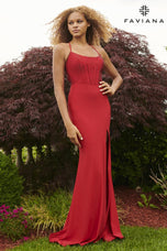 Faviana Heat Stone Corset Prom Dress 11011