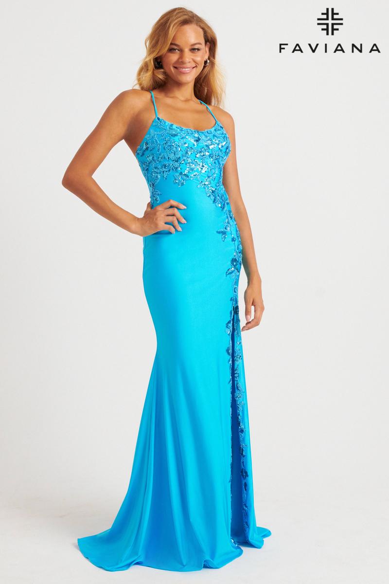 blue asymmetrical prom dress Royal Blue Asymmetrical Pleated Prom Dress with Slit FancyVestido