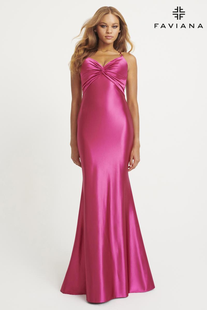 Faviana Knotted Detail Prom Dress 11034