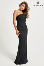 Faviana Strapless Corset Prom Dress 11040