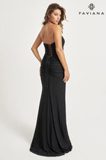 Faviana Strapless Corset Prom Dress 11040