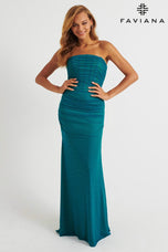 Faviana Strapless Corset Prom Dress 11040