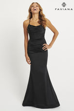 Faviana Ruched Corset Prom Dress 11043