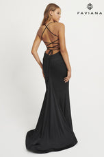 Faviana Ruched Corset Prom Dress 11043