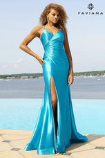 Faviana High Slit Prom Dress 11051