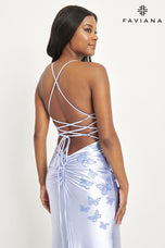 Faviana Butterfly Lace-up Prom Dress 11053