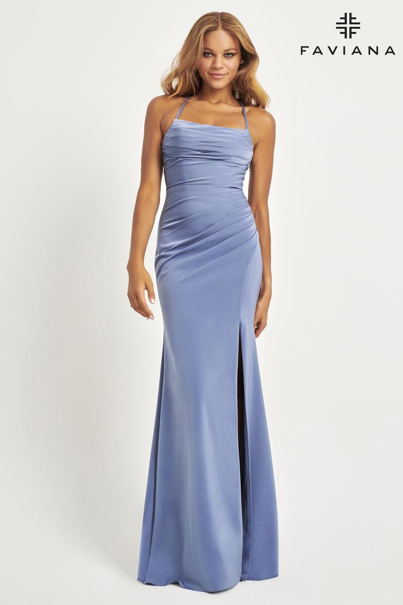 Faviana Simple Lace-up Back Prom Dress 11064