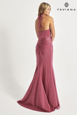 Faviana Halter Corset Long Prom Dress 11065