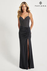 Faviana Rhinestone Bodice Prom Dress 11073