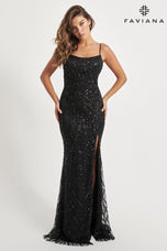 Faviana Elegant Beaded Prom Dress 11075