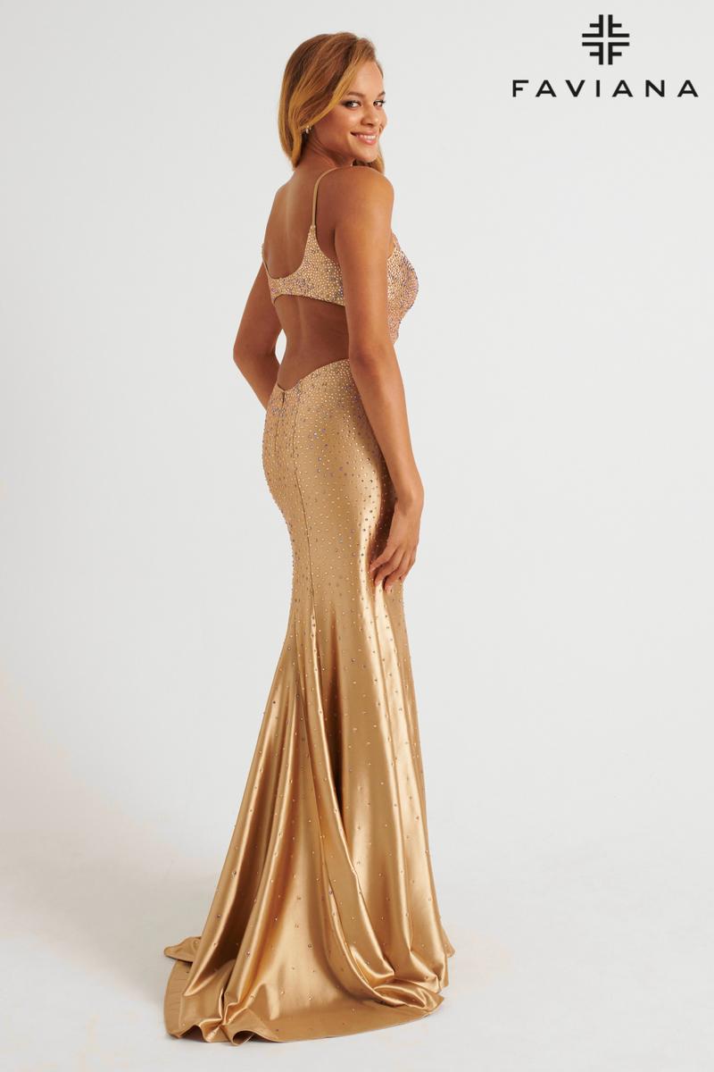 Faviana Heat Stone Fit and Flare Prom Dress 11217 Faviana Heat Stone Fit and Flare Prom Dress 11217