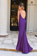 Faviana Satin Low Back Long Prom Dress 11225
