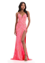 ASHLEYlauren Beaded Strapless Prom Dress 11236 - C