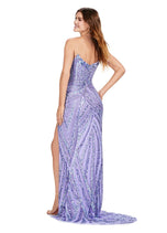 ASHLEYlauren Beaded Strapless Prom Dress 11236 - D