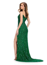 ASHLEYlauren Beaded Strapless Prom Dress 11236 - D