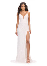 ASHLEYlauren Beaded Strapless Prom Dress 11236 - D
