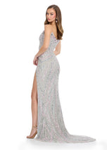 ASHLEYlauren Beaded Strapless Prom Dress 11236 - D