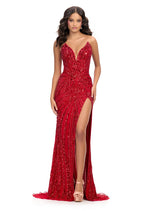 ASHLEYlauren Beaded Strapless Prom Dress 11236 - D