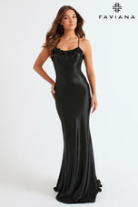 Faviana Tight Satin Lace-up Back Prom Dress 11249 Faviana Tight Satin Lace-up Back Prom Dress 11249
