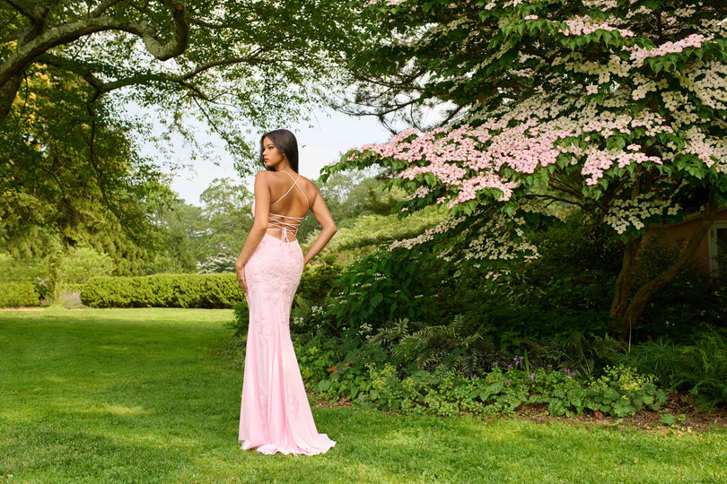 Faviana Illusion Lace Corset Lace-up Back Prom Dress 11255