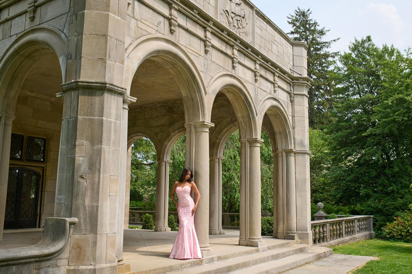 Faviana Strapless Satin Mermaid Prom Dress 11271