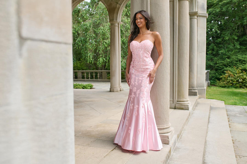 Sequin Satin Strapless Mermaid Dress by Faviana 11271 12 / Gold Sequin Satin Strapless Mermaid Dress by Faviana 11271 12 / Gold