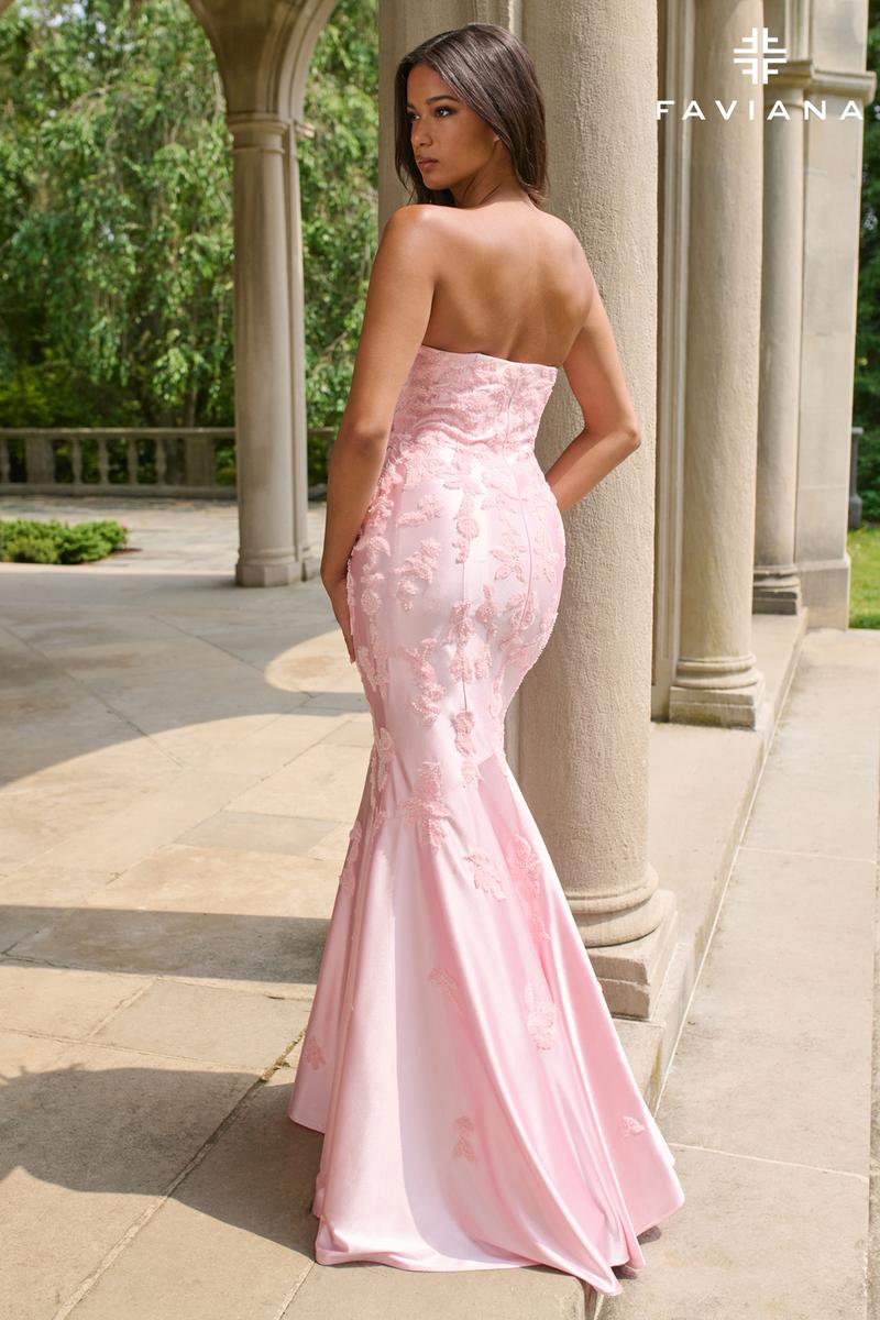 Faviana Strapless Satin Mermaid Prom Dress 11271