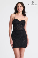 Faviana Short Corset Homecoming Dress 11301
