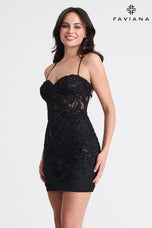 Faviana Short Corset Homecoming Dress 11301