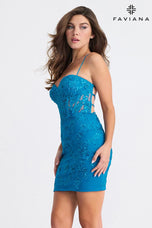 Faviana Short Corset Homecoming Dress 11301