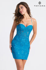 Faviana Short Corset Homecoming Dress 11301