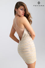 Faviana Ruched Short Homecoming Dress 11307