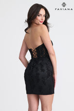 Faviana Strapless Corset Homecoming Dress 11317