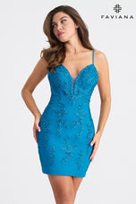 Faviana Tight Lace Homecoming Dress 11318