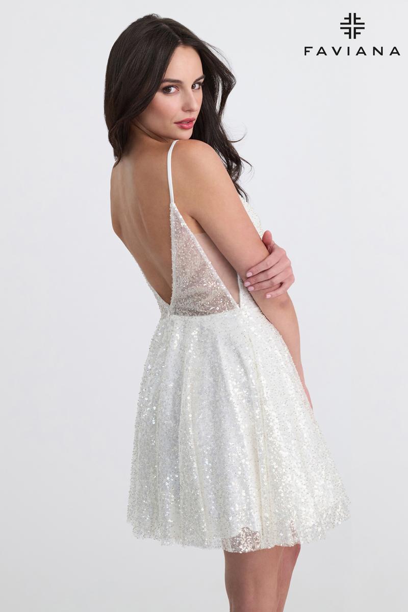 Faviana Shimmering A-Line HoCo Dress 11319