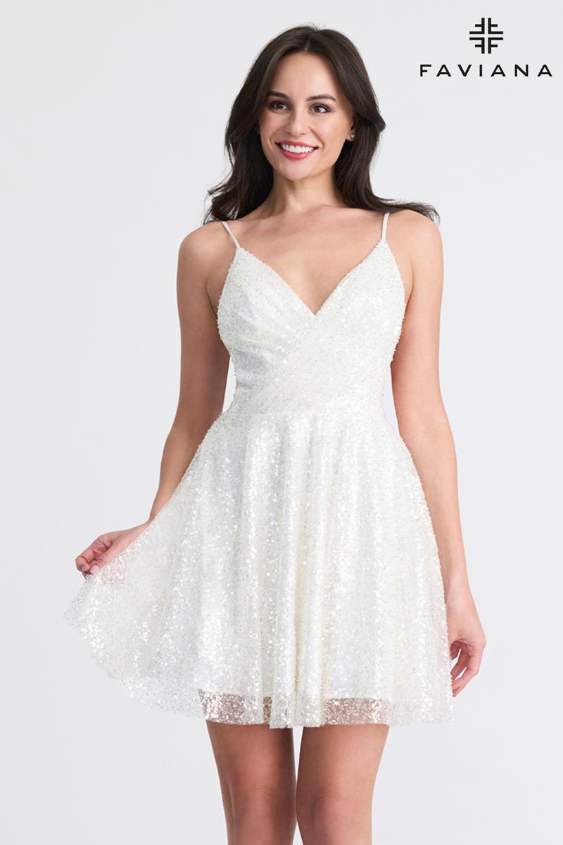 Faviana Shimmering A-Line HoCo Dress 11319 Faviana Shimmering A-Line HoCo Dress 11319